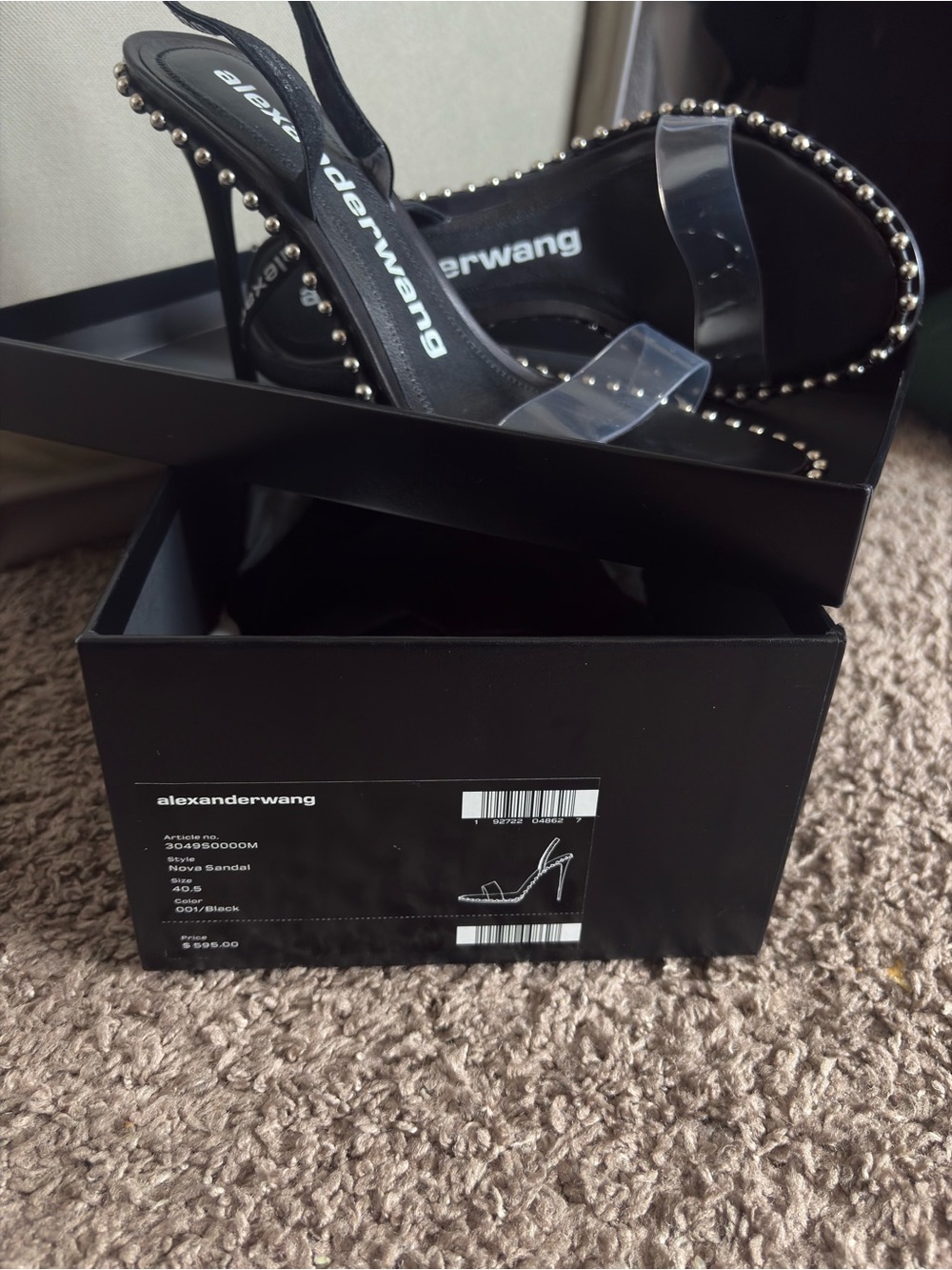 Alexander Wang Nova Sandal in Black